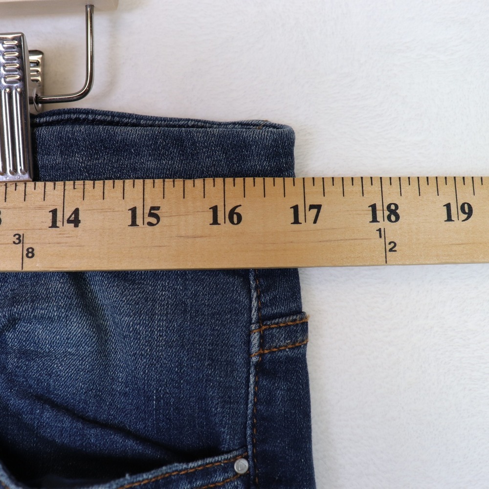 GUESS Blue Tailored Mini‎ Boot Distressed Jeans 32 - Picture 7 of 10